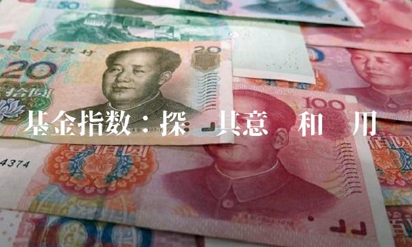 基金指数：探讨其意义和应用