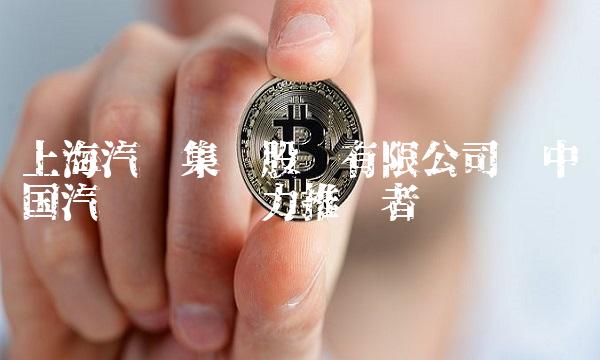 上海汽车集团股份有限公司——中国汽车产业强力推动者