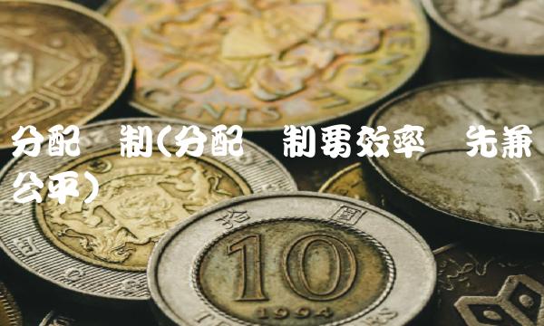分配机制(分配机制要效率优先兼顾公平)