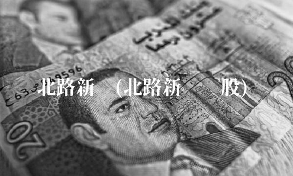 北路新桥(北路新桥诊股)