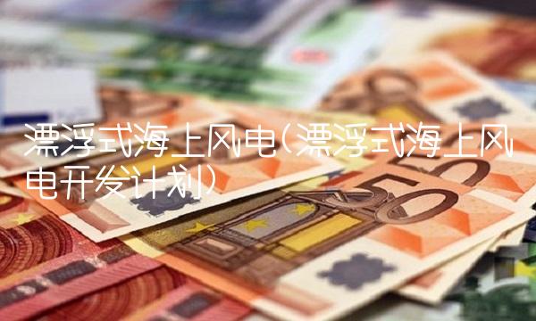 漂浮式海上风电(漂浮式海上风电开发计划)