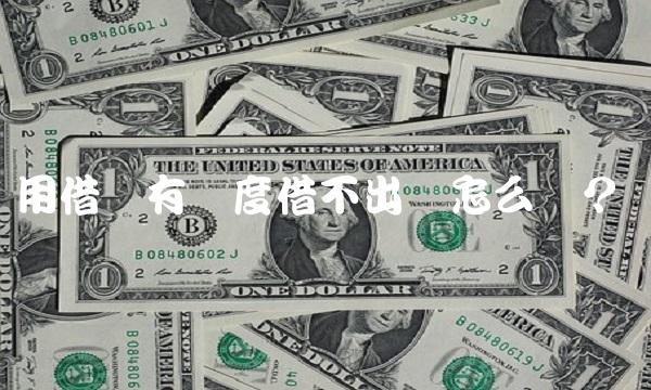 用借条有额度借不出来怎么办？(1)