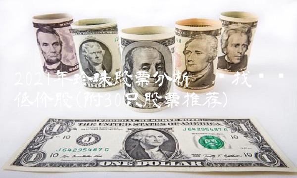 2021年珍珠股票分析——寻找绩优低价股(附30只股票推荐)