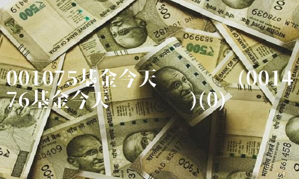 001075基金今天净值查询(001476基金今天净值查询)(0)