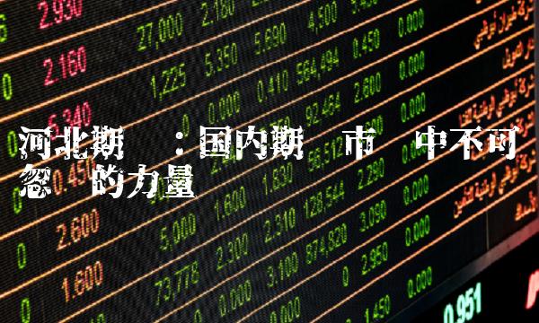 河北期货：国内期货市场中不可忽视的力量