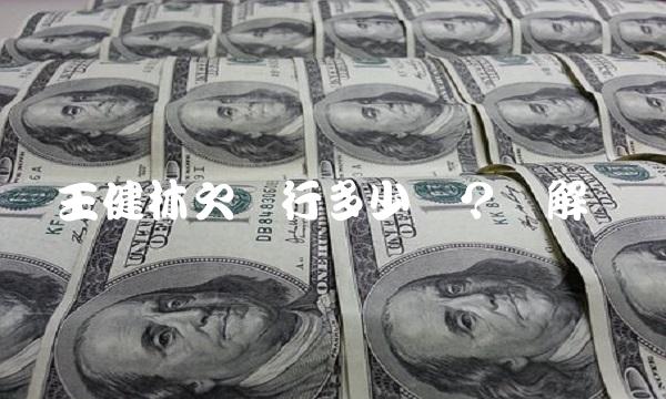 王健林欠银行多少钱？详解