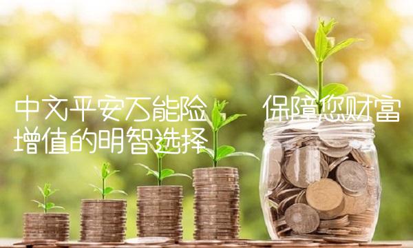 中文平安万能险——保障您财富增值的明智选择