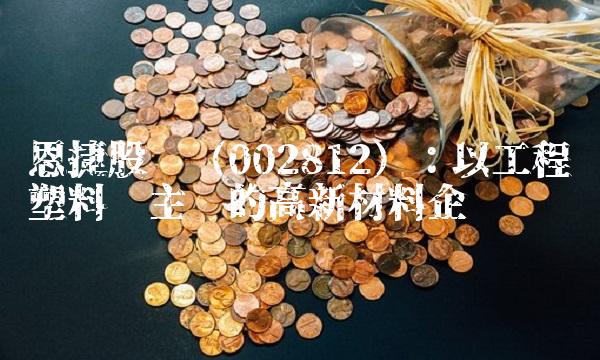 恩捷股份（002812）：以工程塑料为主导的高新材料企业