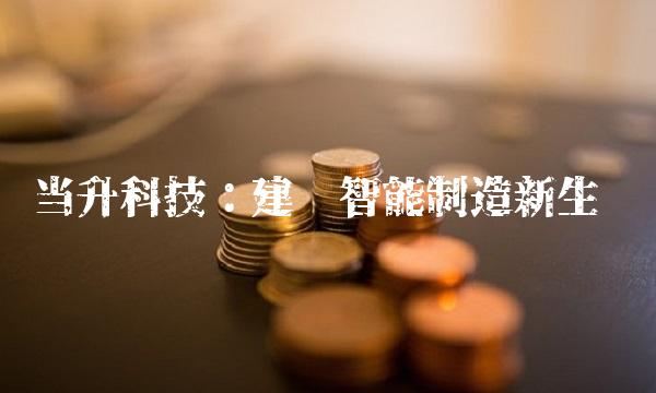 当升科技：建设智能制造新生态