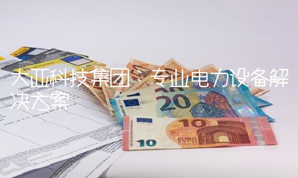 大亚科技集团：专业电力设备解决方案