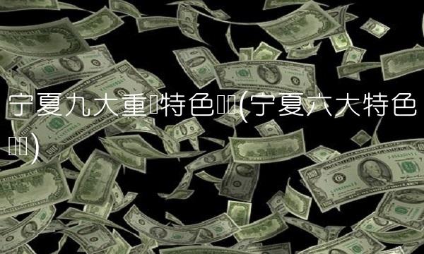 宁夏九大重点特色产业(宁夏六大特色产业)