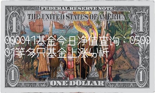 000041基金今日净值查询：050001等多只基金上涨分析