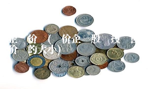 企业价值(评价企业股东投资回报价值的大小)