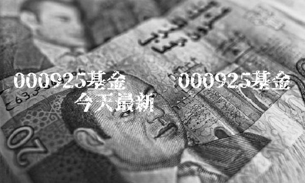 000925基金净值 000925基金净值查询今天最新净值