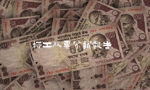 柳工股票分析报告