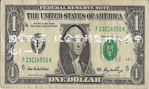 国企改革：以企业转型升级为中心（一）