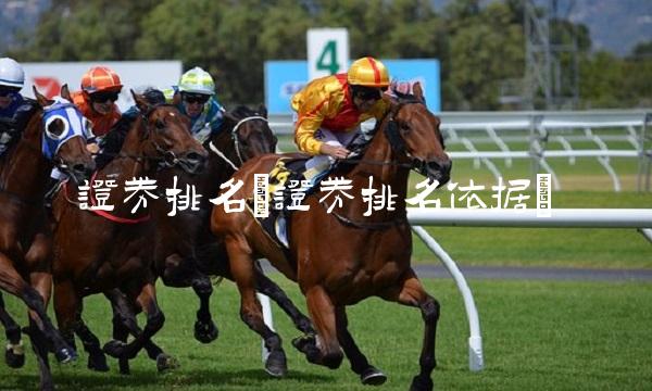 证券排名(证券排名依据)