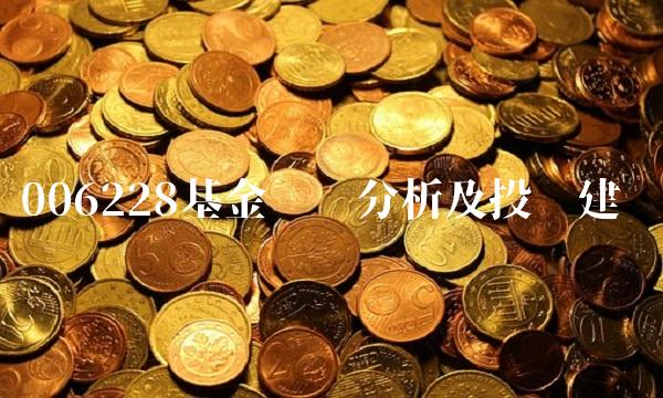 006228基金净值分析及投资建议