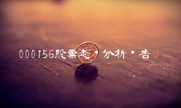 000156股票走势分析报告