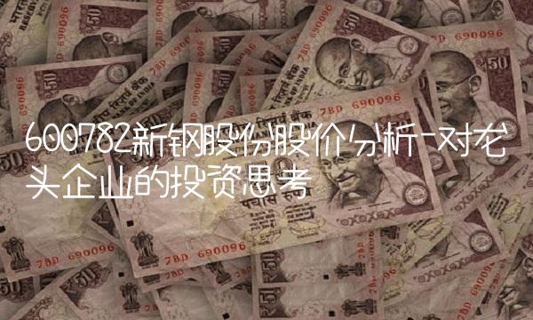 600782新钢股份股价分析-对龙头企业的投资思考