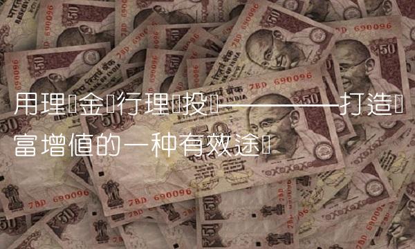 用理财金进行理财投资————打造财富增值的一种有效途径