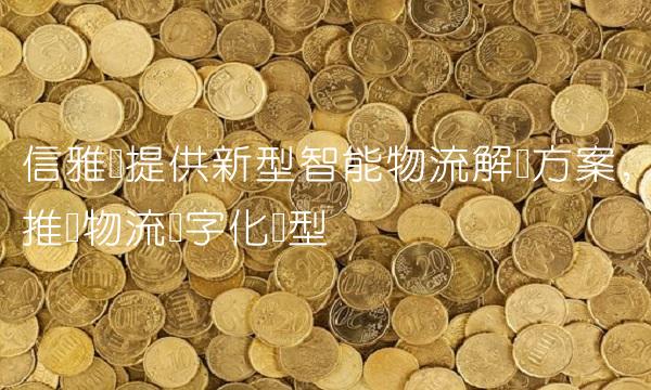 信雅达提供新型智能物流解决方案，推动物流数字化转型