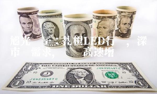 旭光电子：扎根LED行业，深挖市场需求，实现高速增长