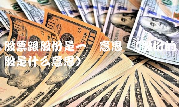 股票跟股份是一个意思吗(股份的股是什么意思)