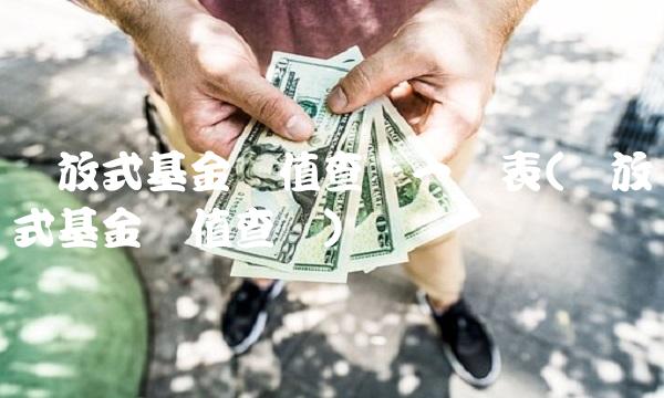开放式基金净值查询一览表(开放式基金净值查询)