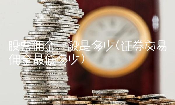 股票佣金一般是多少(证券交易佣金最低多少)(1)