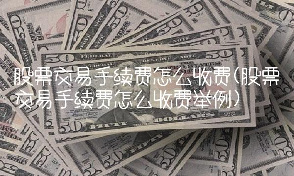 股票交易手续费怎么收费(股票交易手续费怎么收费举例)