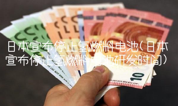 日本宣布停止氢燃料电池(日本宣布停止氢燃料电池研发时间)(1)