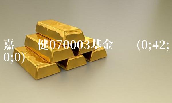 嘉实稳健070003基金净值(0;42;0;0)