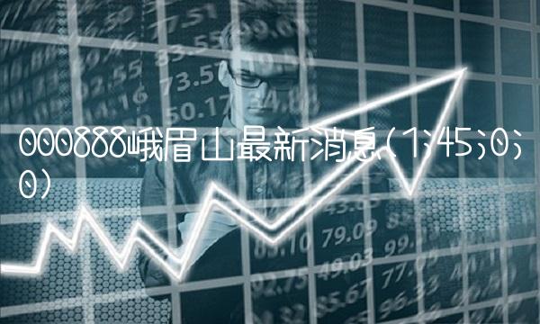 000888峨眉山最新消息(1;45;0;0)