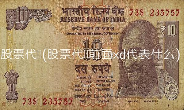 股票代码(股票代码前面xd代表什么)(1)