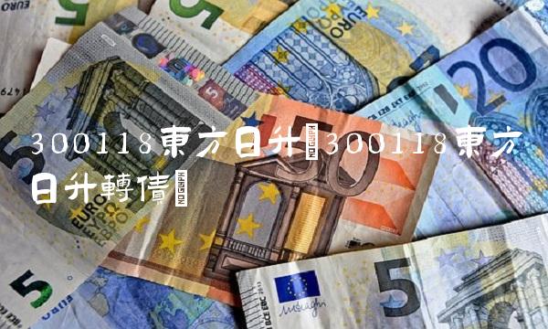 300118东方日升(300118东方日升转债)