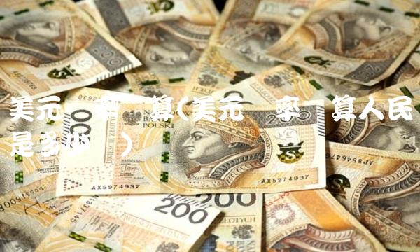 美元汇率换算(美元汇率换算人民币是多少钱)(1)