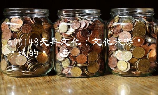 300148天舟文化：文化旅游产业领域的领跑者