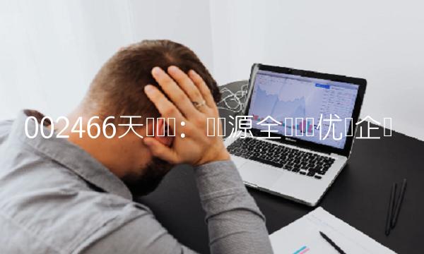 002466天齐锂业：锂资源全产业链优质企业