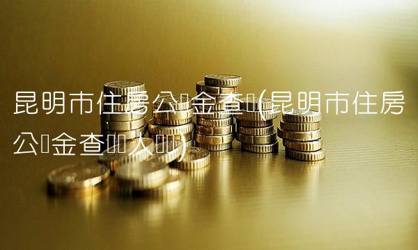 昆明市住房公积金查询(昆明市住房公积金查询个人账户)