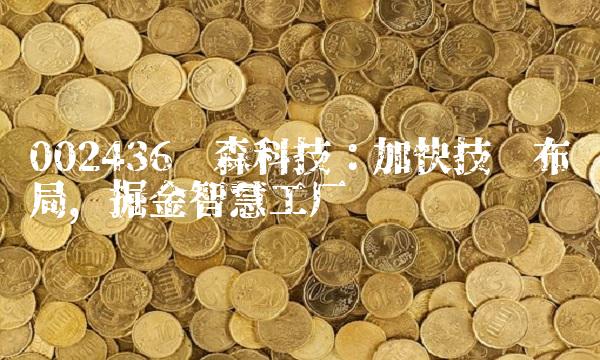 002436兴森科技：加快技术布局，掘金智慧工厂