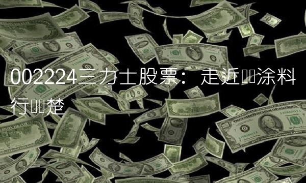 002224三力士股票：走近国内涂料行业翘楚