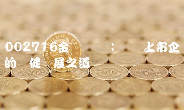 002716金贵银业：细说上市企业的稳健发展之道