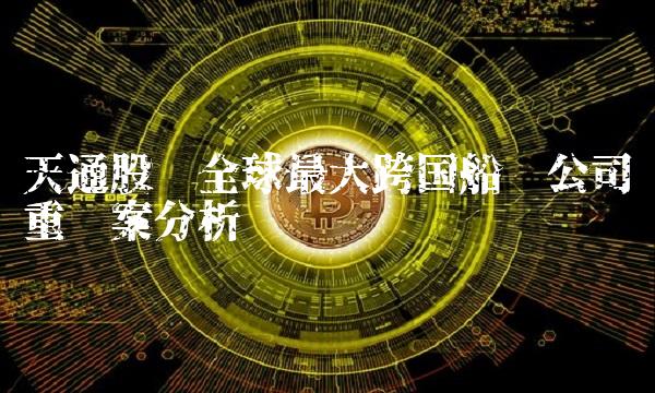 天通股份全球最大跨国船运公司重组案分析