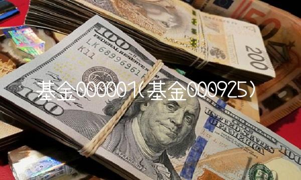 基金000001(基金000925)