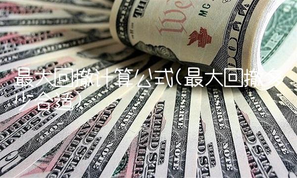 最大回撤计算公式(最大回撤多少合适)