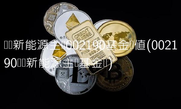 农银新能源主题002190基金净值(002190农银新能源主题基金经)