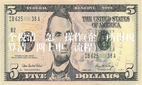 个税清缴怎么操作(企业所得税汇算清缴网上申报流程)