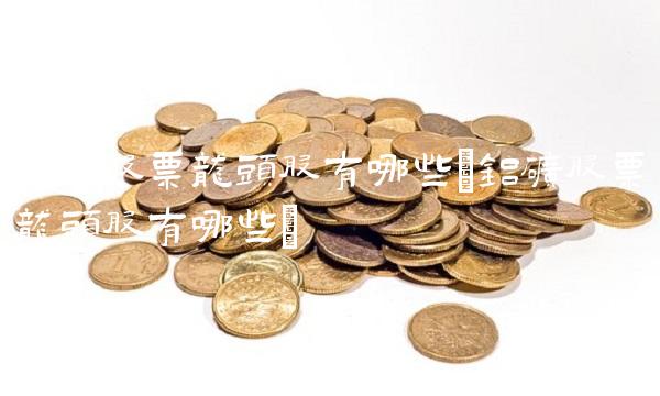 铝业股票龙头股有哪些(铝矿股票龙头股有哪些)