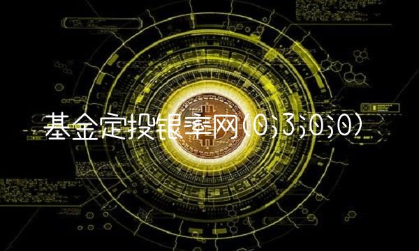 基金定投银率网(0;3;0;0)